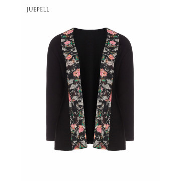 Chaqueta de mujer casual Floral Trim